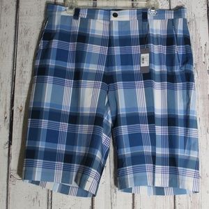 Peter Millar Crown Sport Shorts Size 34 Blue Check